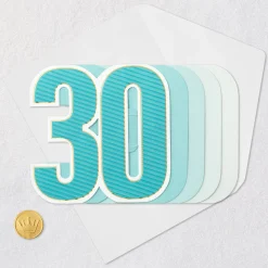 Many More Good Years Ahead 3D Pop-Up 30th Birthday Card