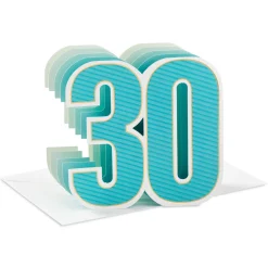 Many More Good Years Ahead 3D Pop-Up 30th Birthday Card