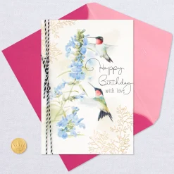 Marjolein Bastin Hummingbirds Birthday Card