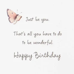 Marjolein Bastin Wildflowers Just Be You Birthday Card
