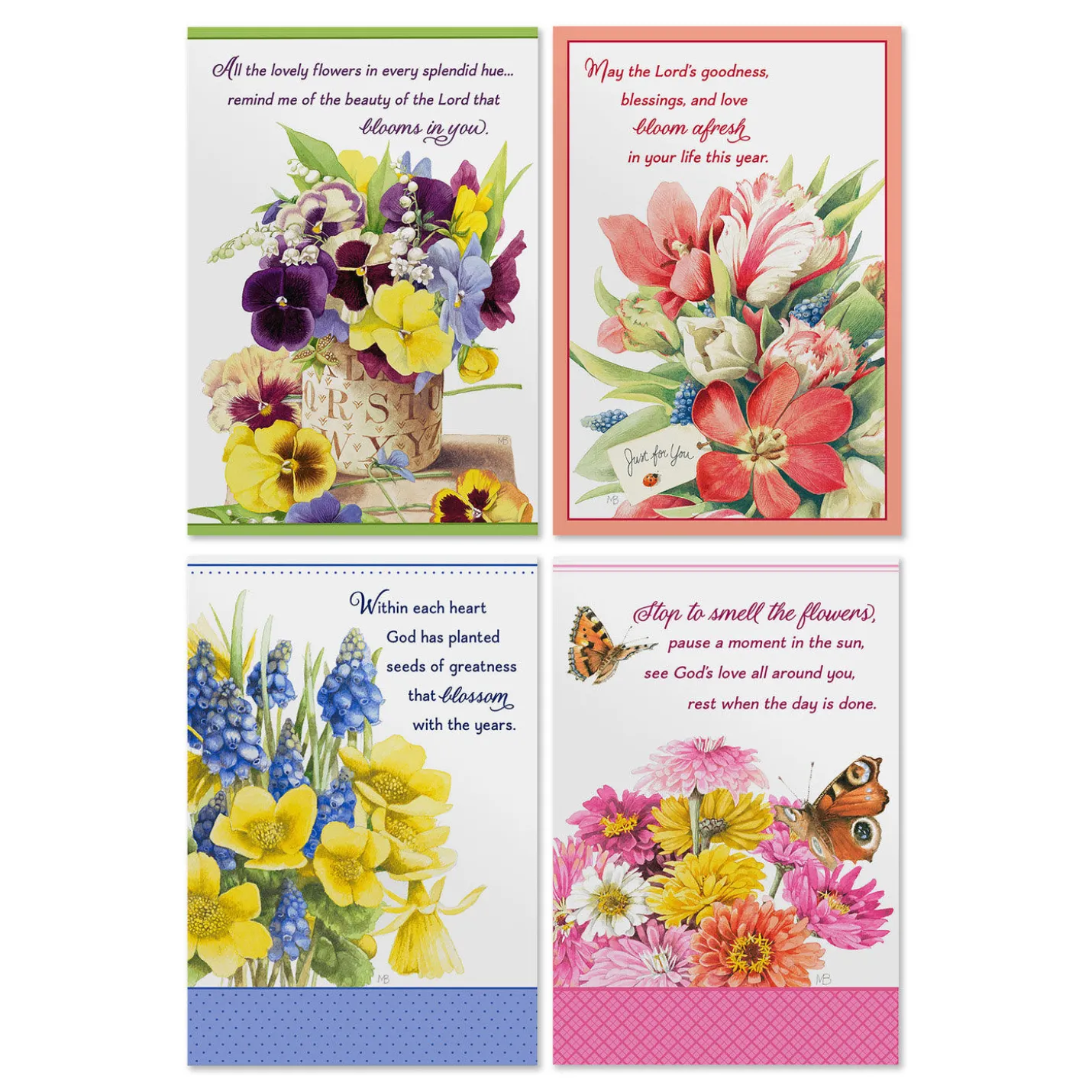 Marjolein Bastin Assorted Religious Birthday Cards, Box of 12