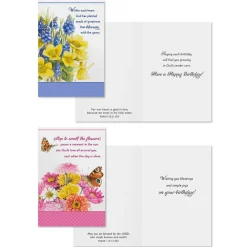 Marjolein Bastin Assorted Religious Birthday Cards, Box of 12