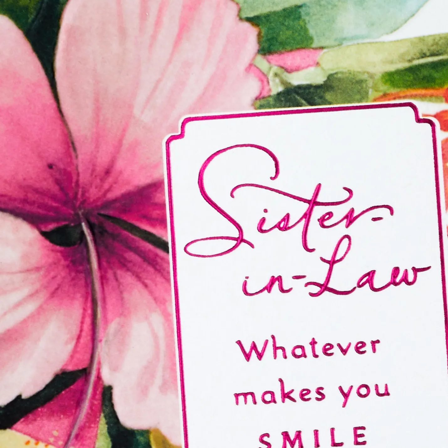 Marjolein Bastin Whatever Makes You Smile Birthday Card for Sister-in-Law
