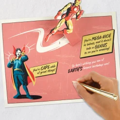 Marvel Avengers One Super Son Pop-Up Birthday Card