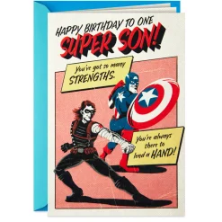 Marvel Avengers One Super Son Pop-Up Birthday Card