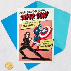 Marvel Avengers One Super Son Pop-Up Birthday Card