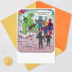 Marvel Avengers Smashing Day Funny Birthday Card