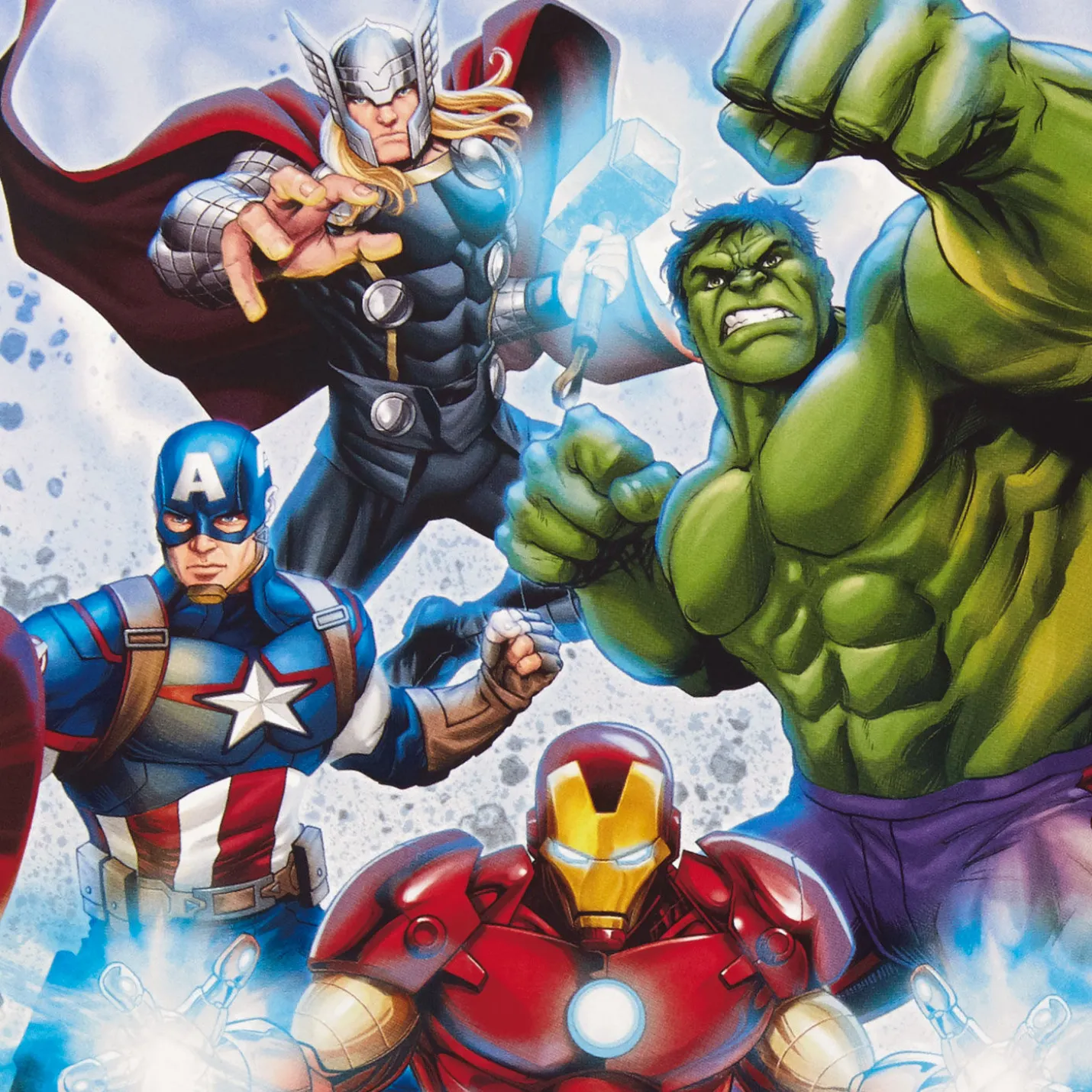 Marvel Avengers Super-Heroic Kids Birthday Card with Sound