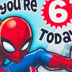 Marvel Spider-Man Amazing Hero Pop-Up 6th Birthday Card