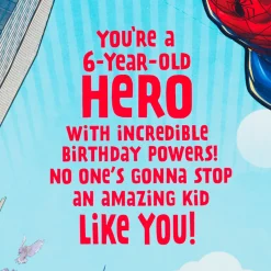 Marvel Spider-Man Amazing Hero Pop-Up 6th Birthday Card