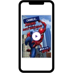 Marvel Spider-Man Hope It's Epic Custom Birthday Card