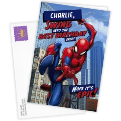 Marvel Spider-Man Hope It's Epic Custom Birthday Card