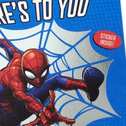 Marvel Spider-Man No Limit Birthday Card for Grandson With Decal