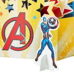 Marvel Avengers Assemble and Celebrate 3D Pop-Up Card With Playset