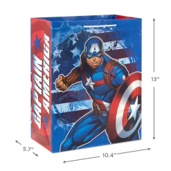 13" Marvel Captain America Large Gift Bag