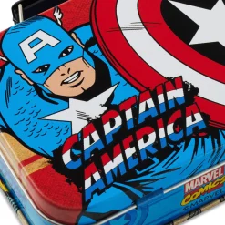 2.5" Marvel Captain America Shield Tin Gift Card Holder Box