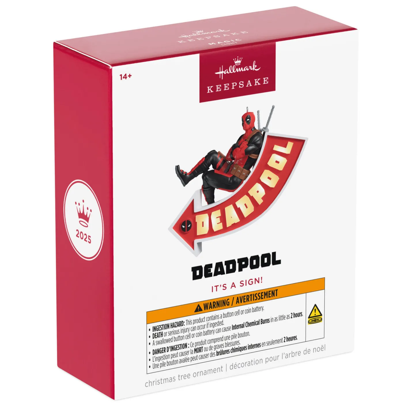 Marvel Deadpool It's a Sign! Ornament With Light