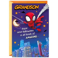 Marvel Spider-Man All Kinds of Amazing Halloween Card for Grandson