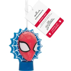Marvel Spider-Man Face on Web Hallmark Ornament With Light