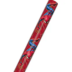 Marvel Spider-Man on Red Wrapping Paper Roll, 17.5 sq. ft.