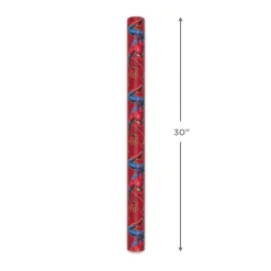 Marvel Spider-Man on Red Wrapping Paper Roll, 17.5 sq. ft.