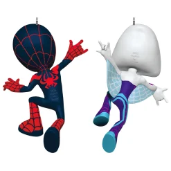 Marvel Spidey and His Amazing Friends Spin and Ghost-Spider Ornaments, Set of 2