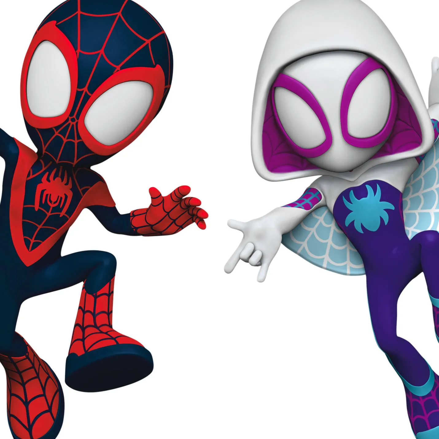 Marvel Spidey and His Amazing Friends Spin and Ghost-Spider Ornaments, Set of 2
