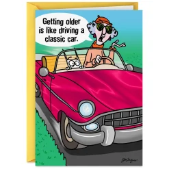 Maxine™ Getting Older is Like Driving a Classic Car Funny Birthday Card