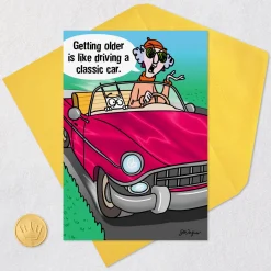 Maxine™ Getting Older is Like Driving a Classic Car Funny Birthday Card