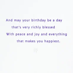 May Your Day Be Blessed Birthday Card