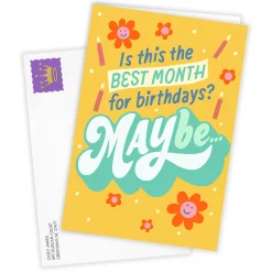 Maybe the Best Month Custom Birthday Card