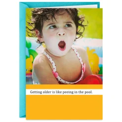 Maybe Nobody Will Notice Funny Birthday Card