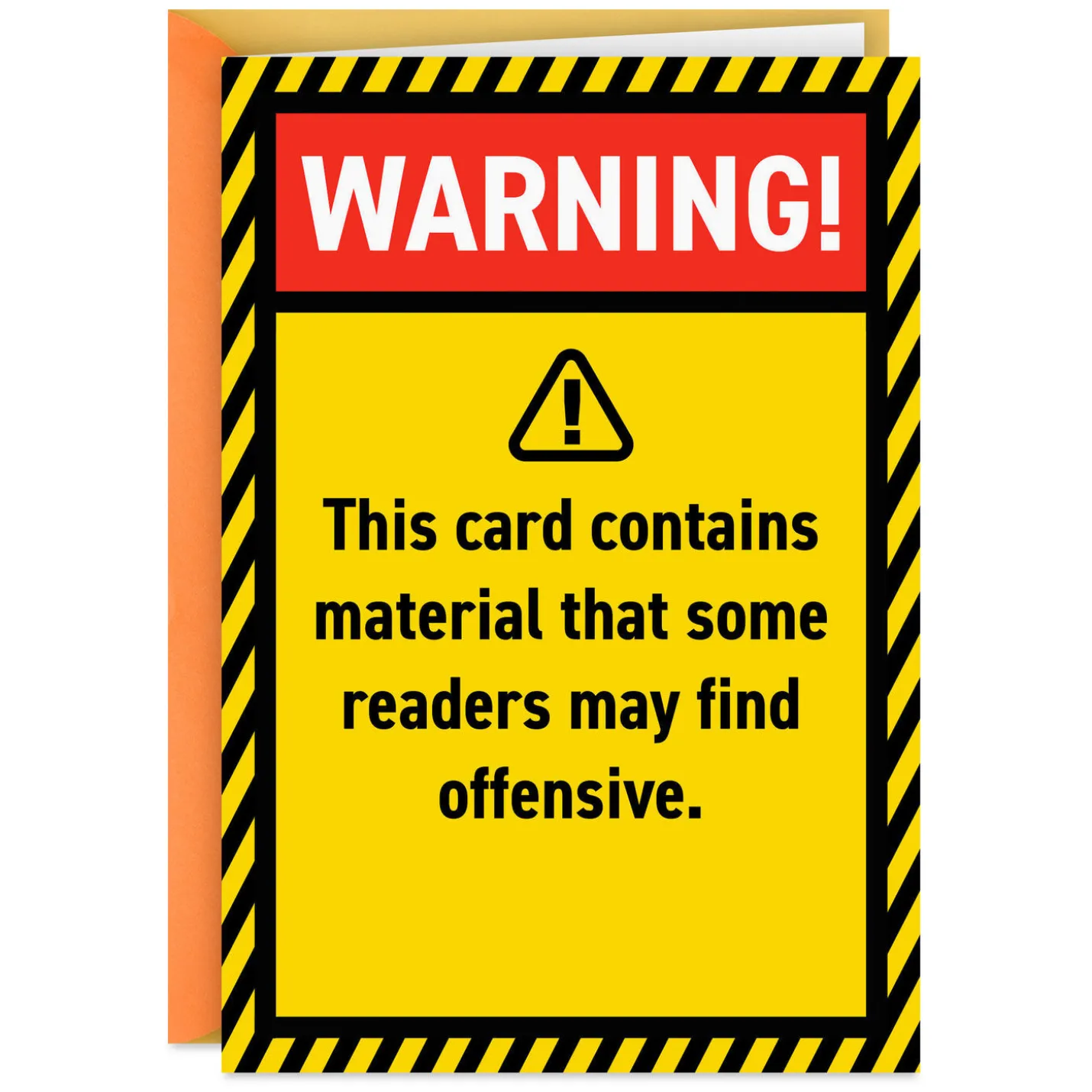 May Contain Offensive Material Funny Birthday Card