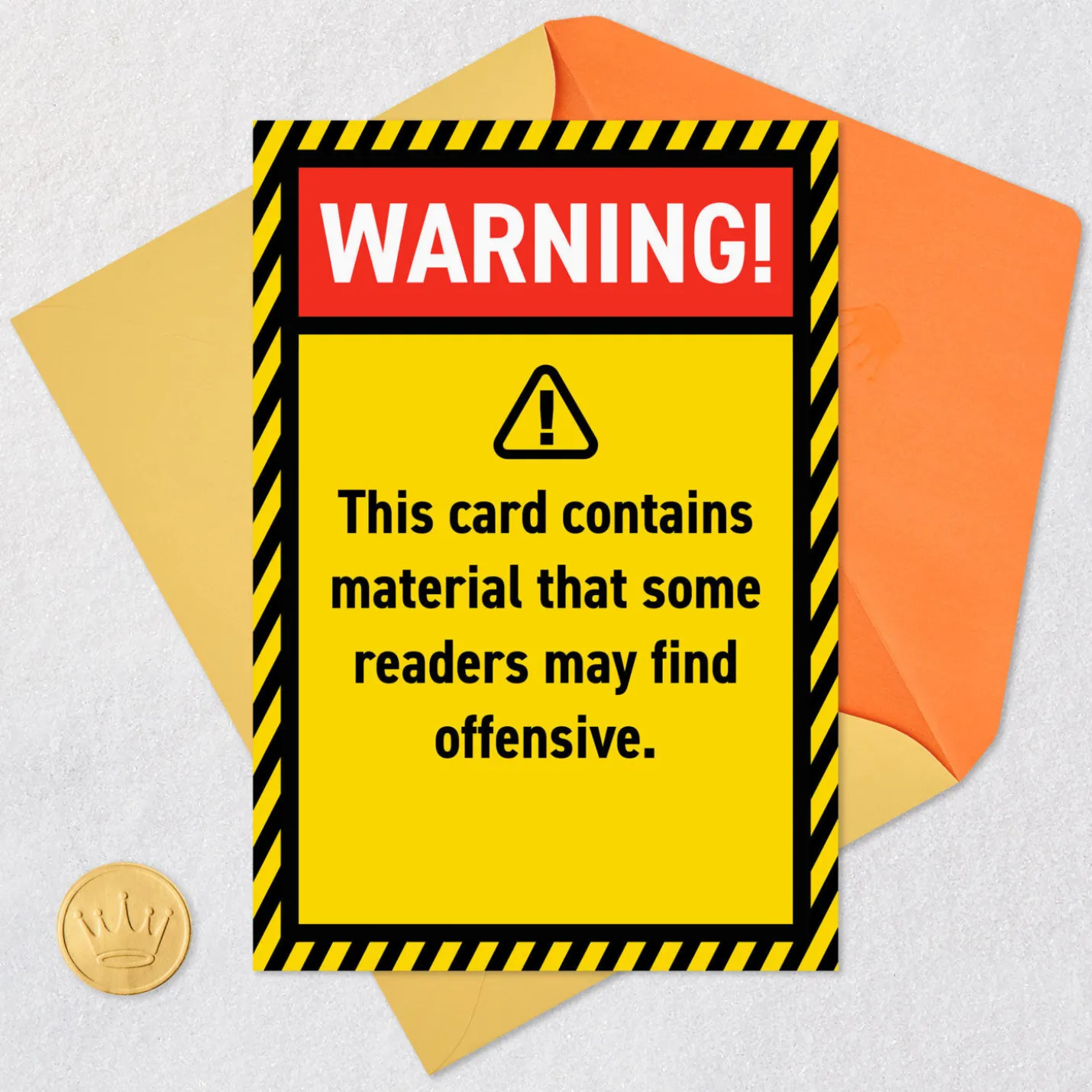 May Contain Offensive Material Funny Birthday Card