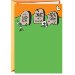 May Nothing Frightful Haunt You Funny Halloween Card