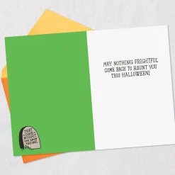May Nothing Frightful Haunt You Funny Halloween Card