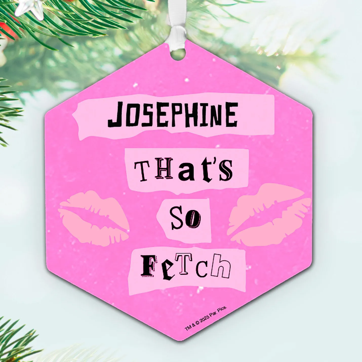 Mean Girls Metal Personalized Ornament, Custom Text
