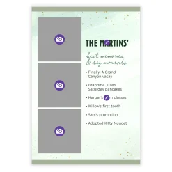 Memories and Moments Flat Photo Card