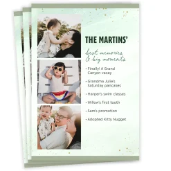 Memories and Moments Flat Photo Card
