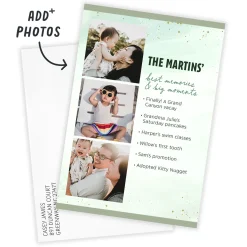 Memories and Moments Flat Photo Card
