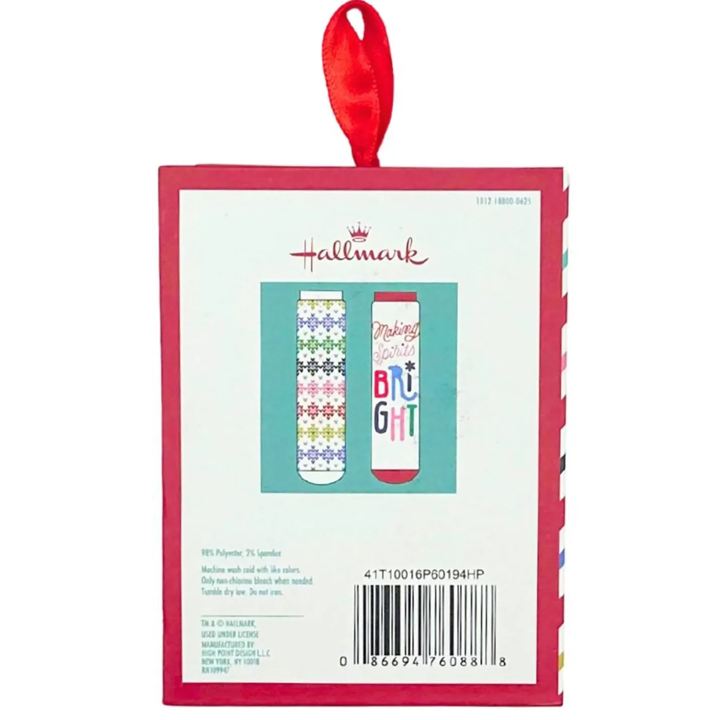 Merry Everything Christmas Crew Socks Gift Set in Greeting Card Box, 2 pair