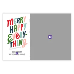 Merry Happy Everything Flat Holiday Photo Card