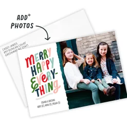 Merry Happy Everything Flat Holiday Photo Card