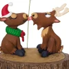 Merry Kiss-Moose Musical Ornament With Motion