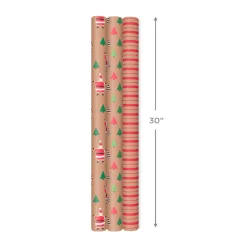 Merry Kraft Prints 3-Pack Christmas Wrapping Paper, 90 sq. ft.