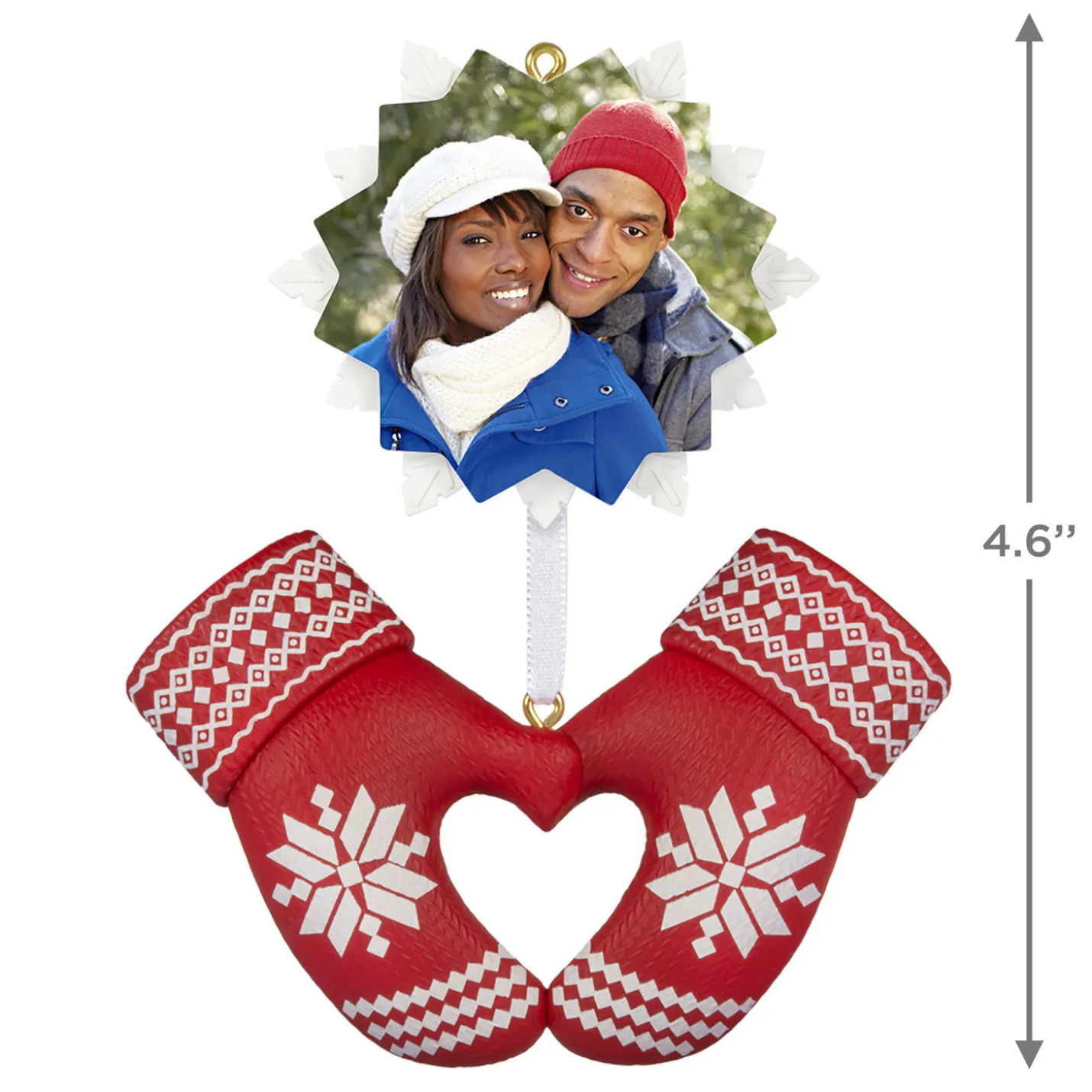Merry Mittens Personalized Ornament, Custom Photo