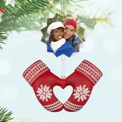 Merry Mittens Personalized Ornament, Custom Photo