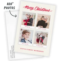 Merry Moments Flat Christmas Photo Card