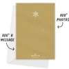 Merry Snowflake Flat Christmas Photo Card