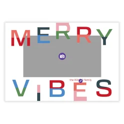 Merry Vibes Flat Christmas Photo Card